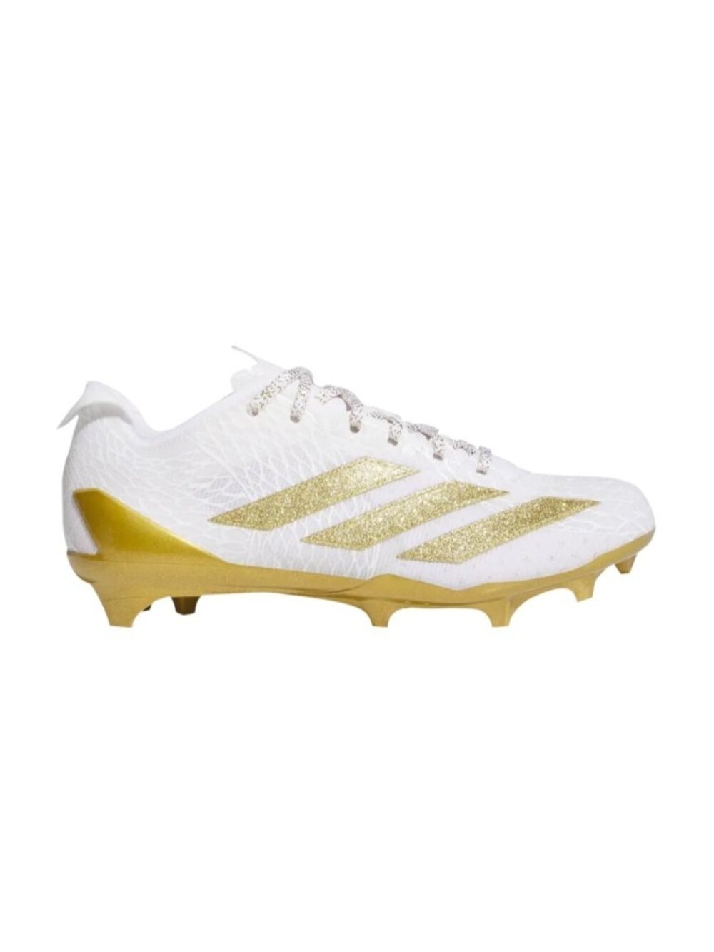 adidas Adizero Electric Men Cleats Shoes White Gold Metallic JH6254 NEW